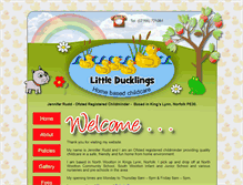 Tablet Screenshot of littleducklingschildcare.com